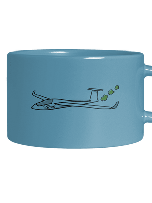 Větroň hrnček makronka Blue Macaron