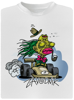 Závodník detské športové tričko White