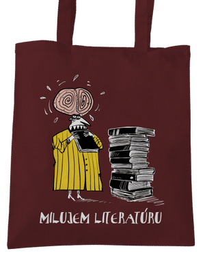 Milujem literatúru taška Chocolate