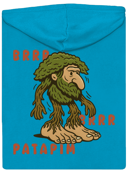 Brrr Brrr Patapim – Italian Brainrot dámska mikina na zips Blue Atol