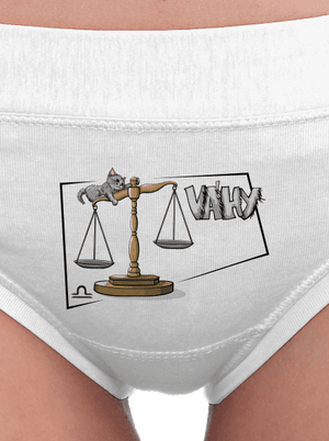 Mačací horoskop: Váhy dámske nohavičky White