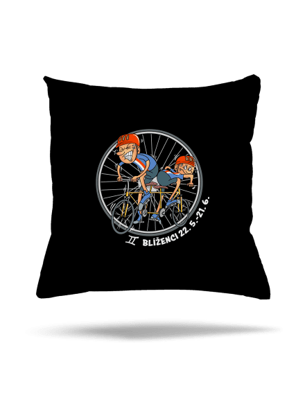Cyklistický horoskop: Blíženci vankúš Black