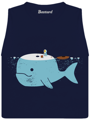 Rybárčenie dámske tielko voľné Navy