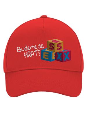 Budeme sa hrať šiltovka baseballka Classic Red