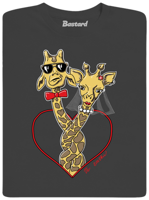 Žirafy vo zväzku pánske tričko Dark Grey