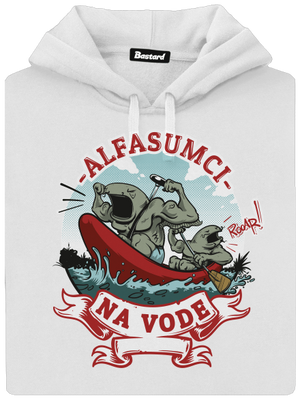 Alfasumci na vode dámska mikina klokanka White