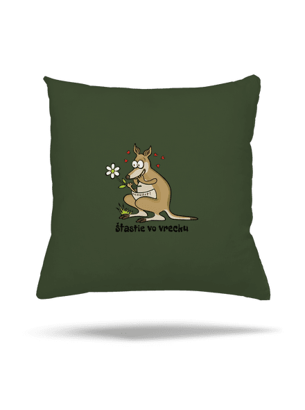 Šťastie vo vrecku vankúš Olive Green