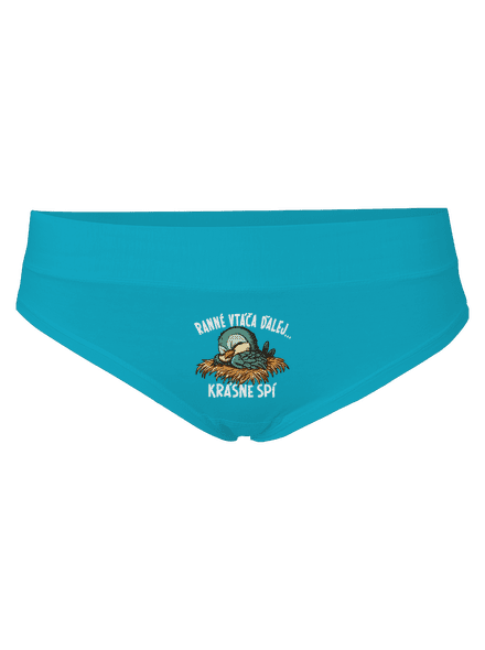 Ranné vtáča spí dámske nohavičky Turquoise