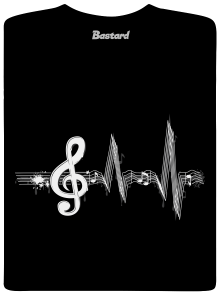Žijem muzikou detské tričko Black