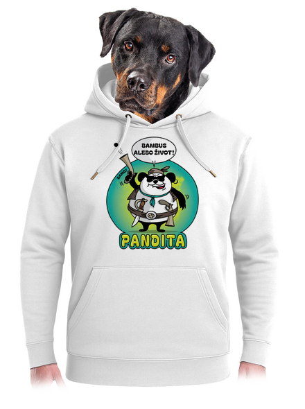 Pandita unisex mikina premium Snowwhite