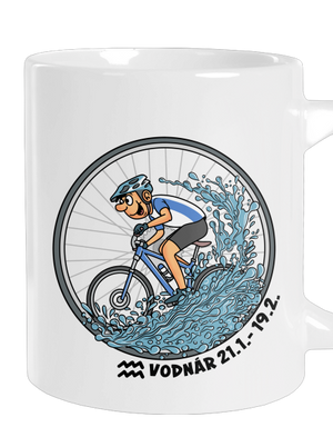 Cyklistický horoskop: Vodnár veľký hrnček White