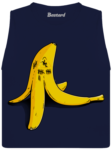 Banán zabijak dámske tielko voľné Navy