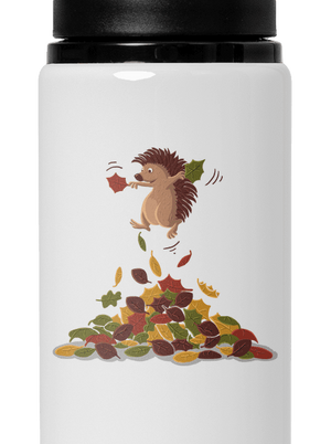 Radosť z lístia flaša na vodu White