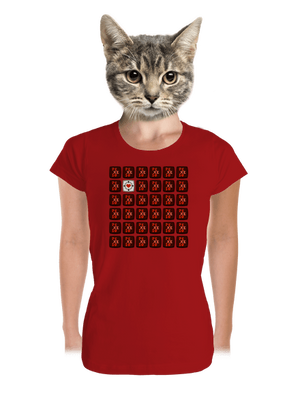 Pexeso dámske tričko prémium Red Mal