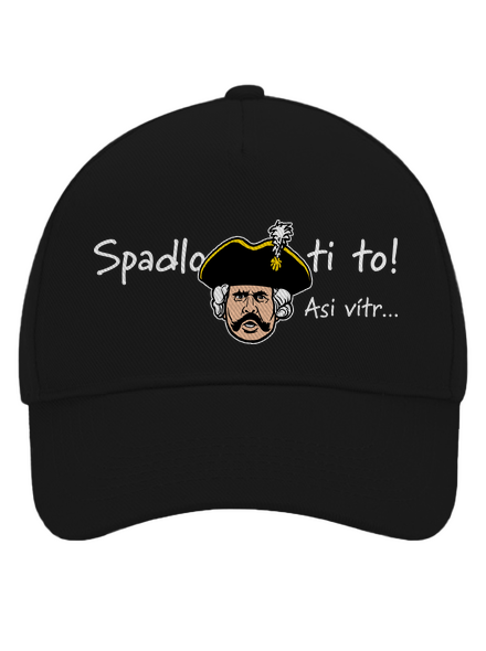 Spadlo ti to šiltovka baseballka Black