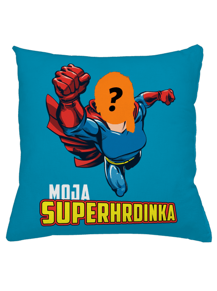 Moja superhrdinka vankúš Blue Turquoise