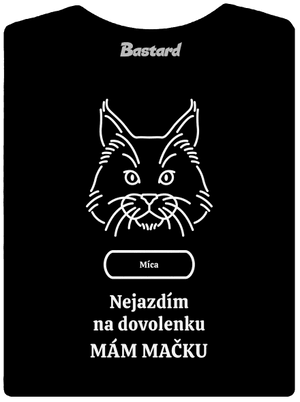Nemôžem, mám mačku dámske tričko prémium Black