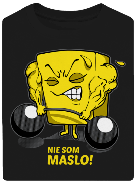Nie som maslo unisex tričko oversized Black
