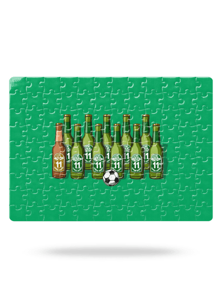 Futbalová jedenástka puzzle White