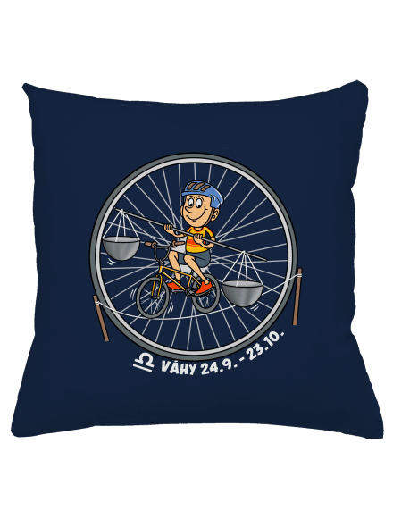 Cyklistický horoskop: Váhy vankúš Dark Navy
