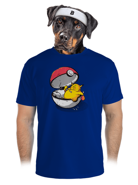 Koniec pokémona pánske športové tričko Royal Blue Mal