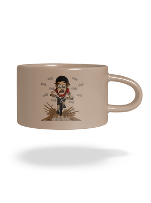 Cinklista hrnček makronka Brown Macaron