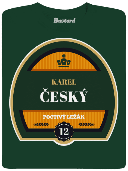 Pivná etiketa detské tričko Bottle Green