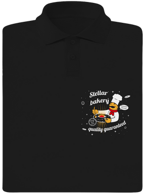Stellar bakery pánska polokošeľa Black