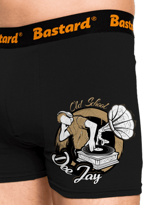 Old school DJ boxerky Black