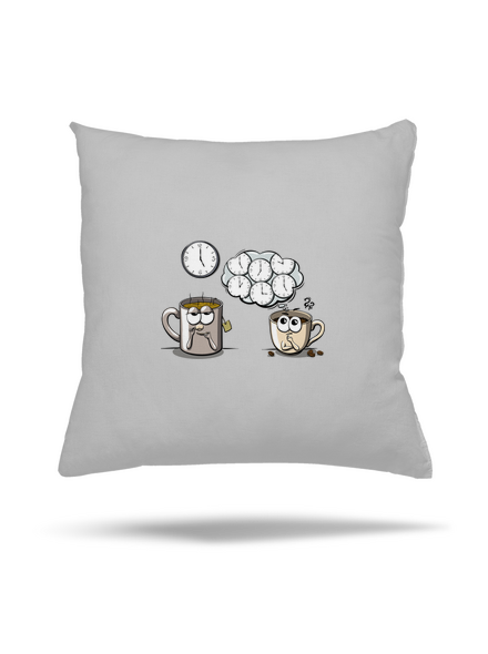 Čaj o piatej, káva stále vankúš Pacific Grey