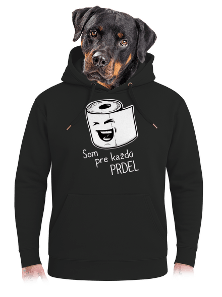 Prdel unisex mikina premium Dark Black