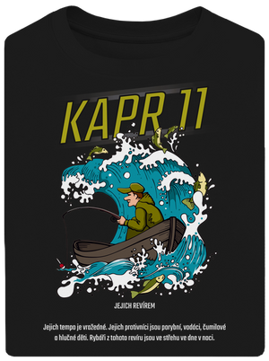 Kapor 11 unisex tričko oversized Black