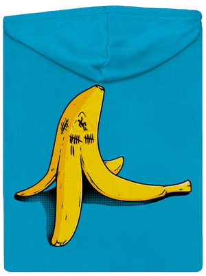 Banán zabijak dámska mikina na zips Blue Atol
