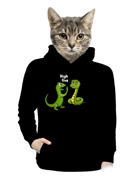 High Five dámska mikina klokanka Black