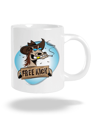 Free kick veľký hrnček White