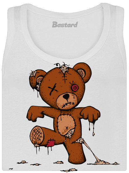 Zombie teddy dámske tielko klasické White