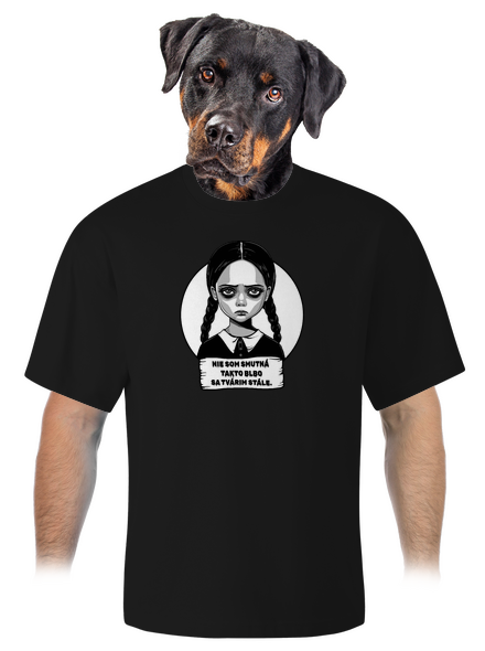 Nie som smutná unisex tričko oversized Black