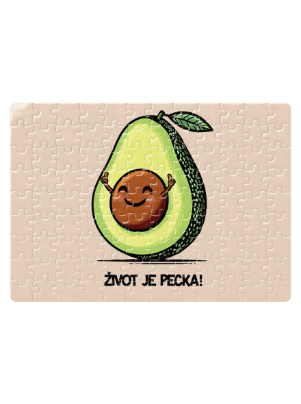Život je pecka puzzle White