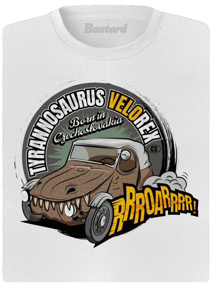 Tyrannosaurus Velorex dámske športové tričko White