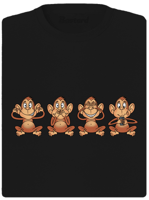 Opička s mobilom dámske športové tričko Black