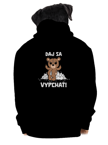 Jdi se vycpat pánska mikina na zips Black