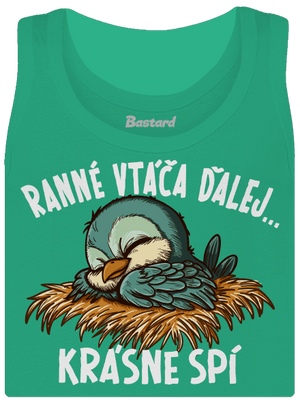 Ranné vtáča spí dámske tielko klasické Mint Mal