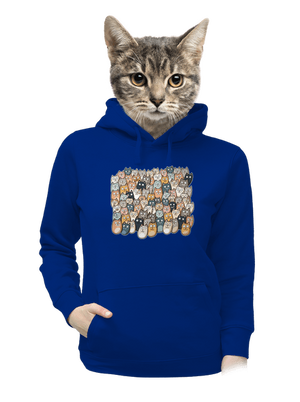Nájdi čerta dámska mikina klokanka Royal Blue Mal