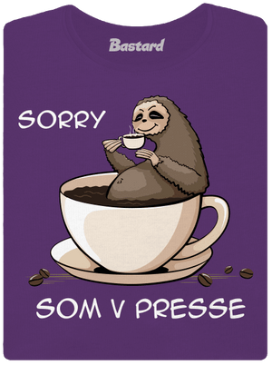 V presse dámske tričko prémium Purple