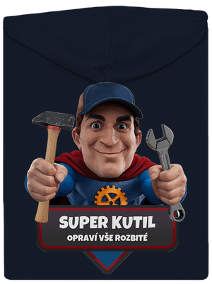 Super otec dámska mikina na zips Navy Mal