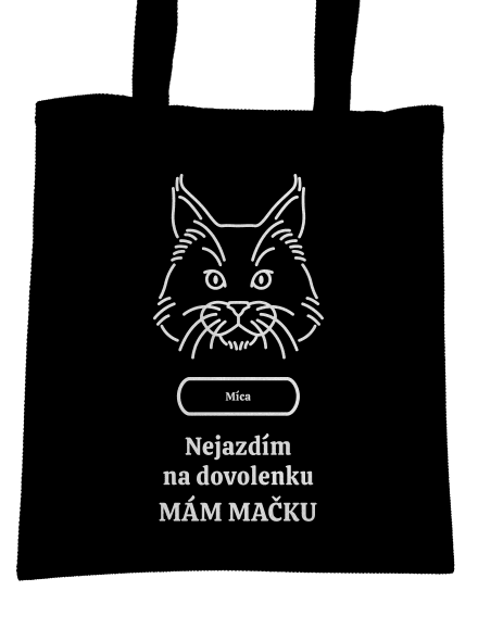 Nemôžem, mám mačku taška Black