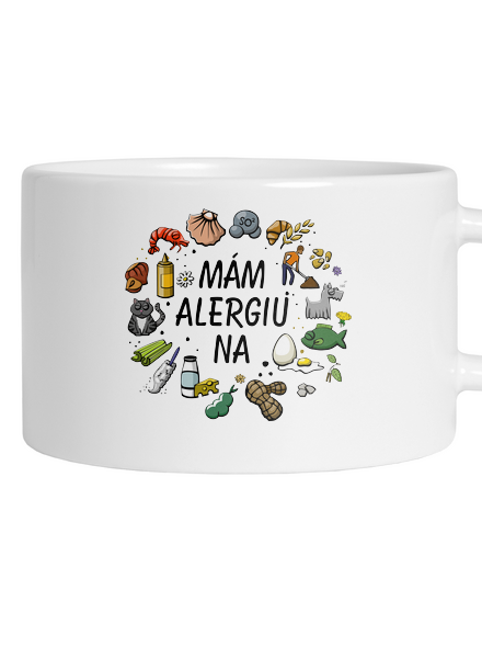 Mám alergiu na... + fix hrnček makronka White