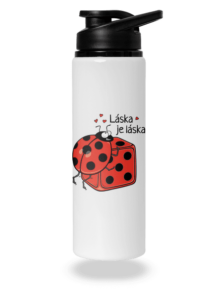 Láska je láska flaša na vodu White