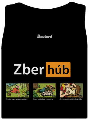 Zber húb dámske tielko klasické Black