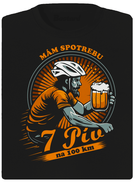 Spotreba 7 na 100 dámske športové tričko Black